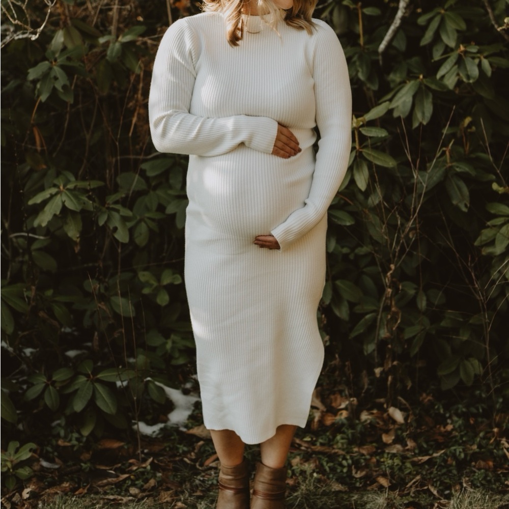 Women’s white sweater dress! Size small